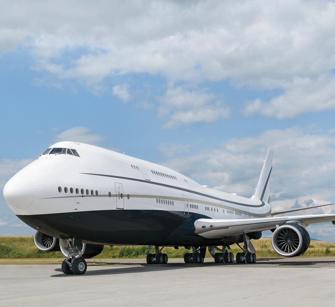 Boeing 747 VIP à Nice Sud De La France